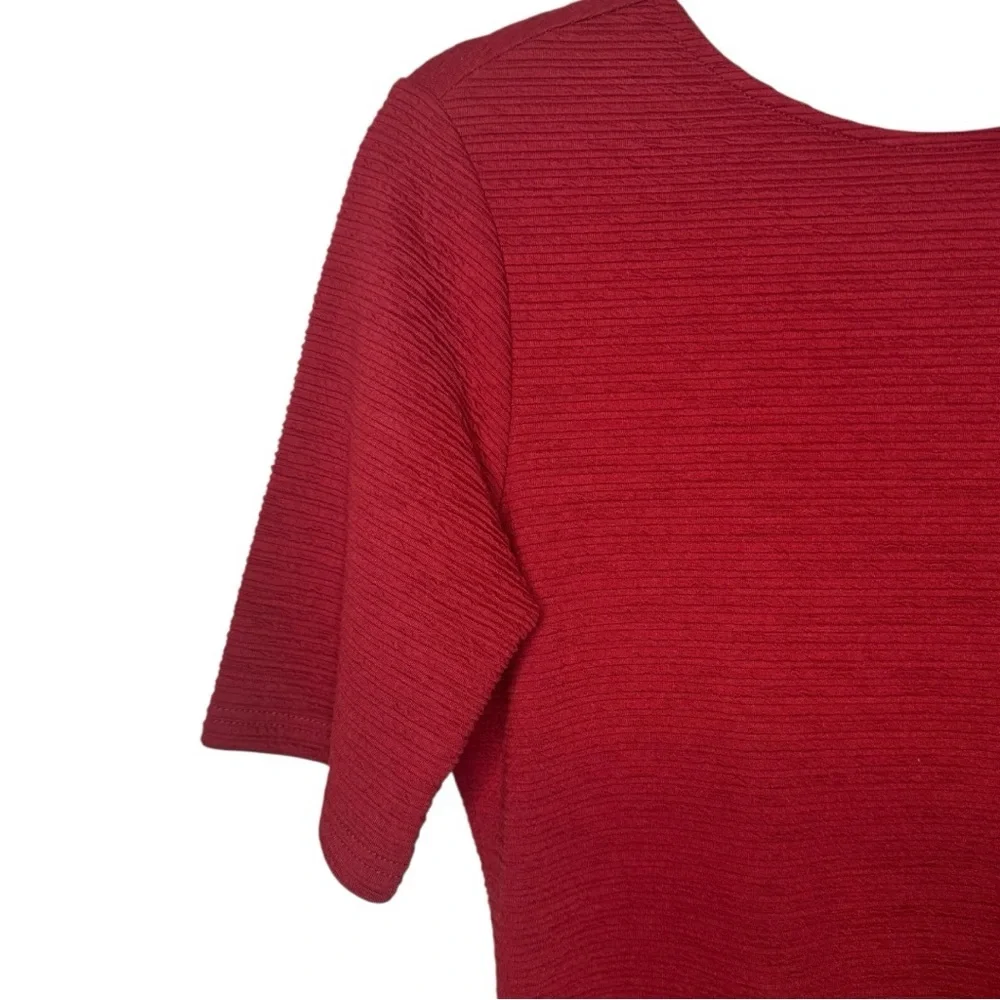 Sharagano Rich Burgundy Midi Dress
